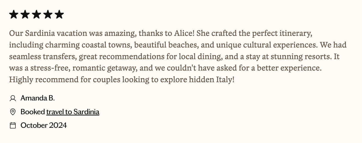 Italy Travel Agent Review